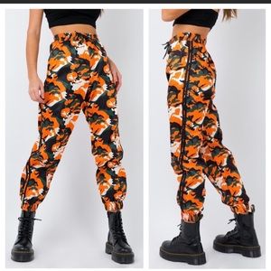 I.AM.GIA Daytona Orange and Black Camo pants